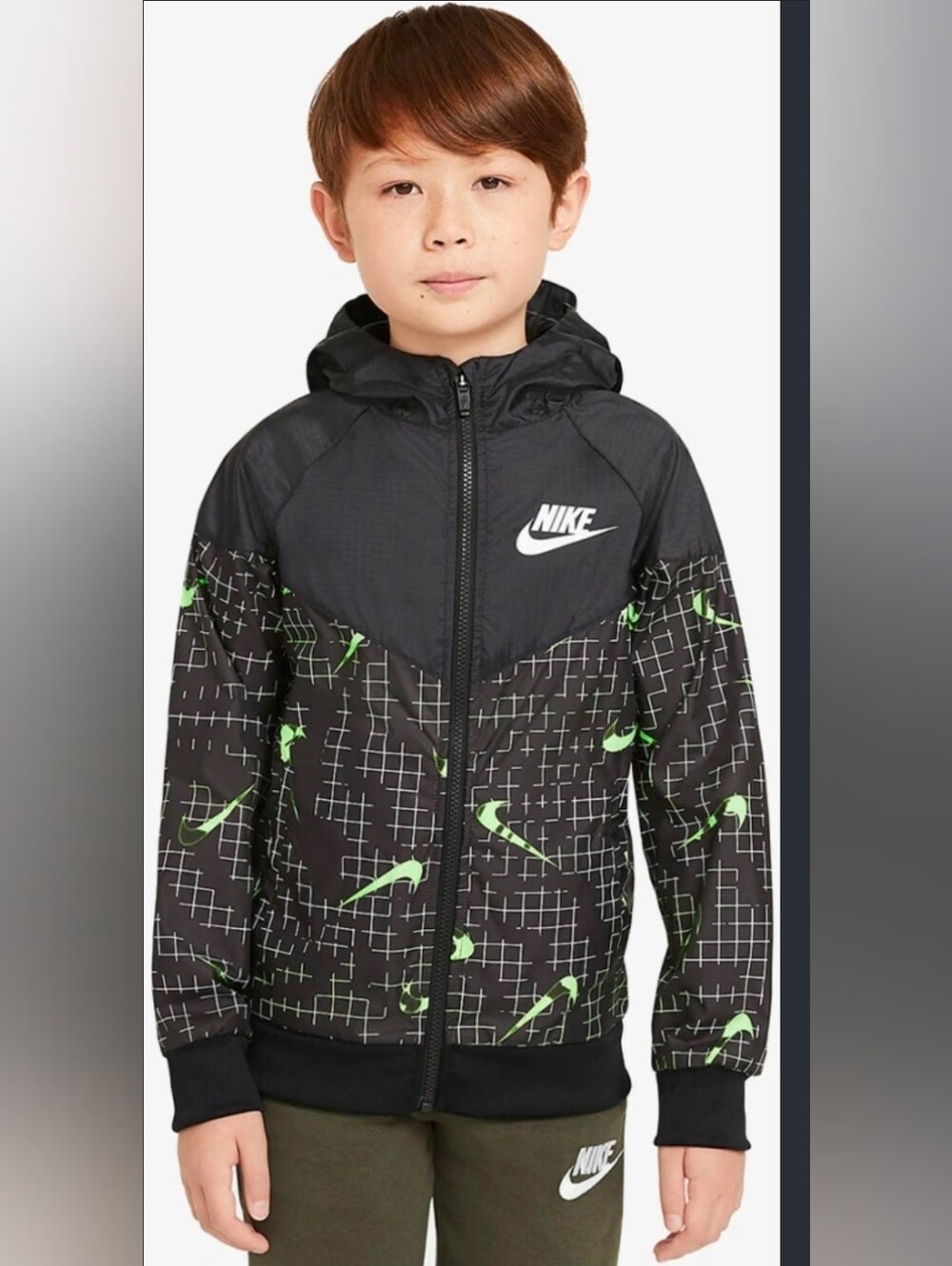 Nike Kids' Sportswear Windrunner Hooded Repel Jacket XS